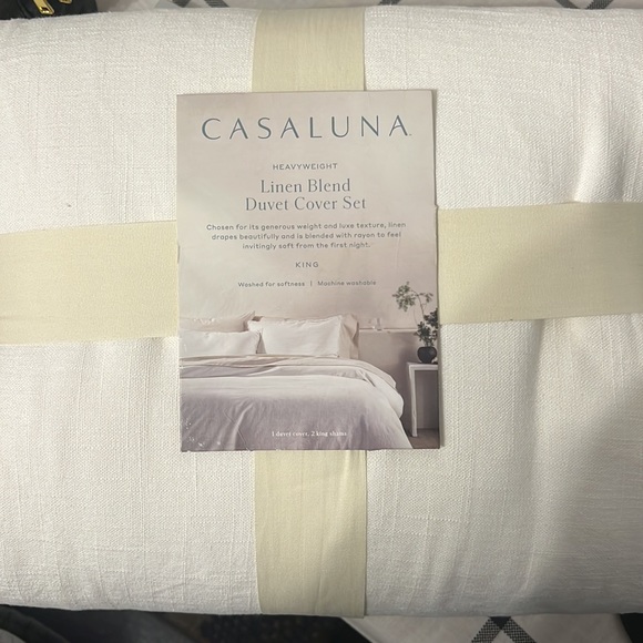 Casaluna Bedding Casaluna Heavyweight Duvet Cover And Set Of Shams